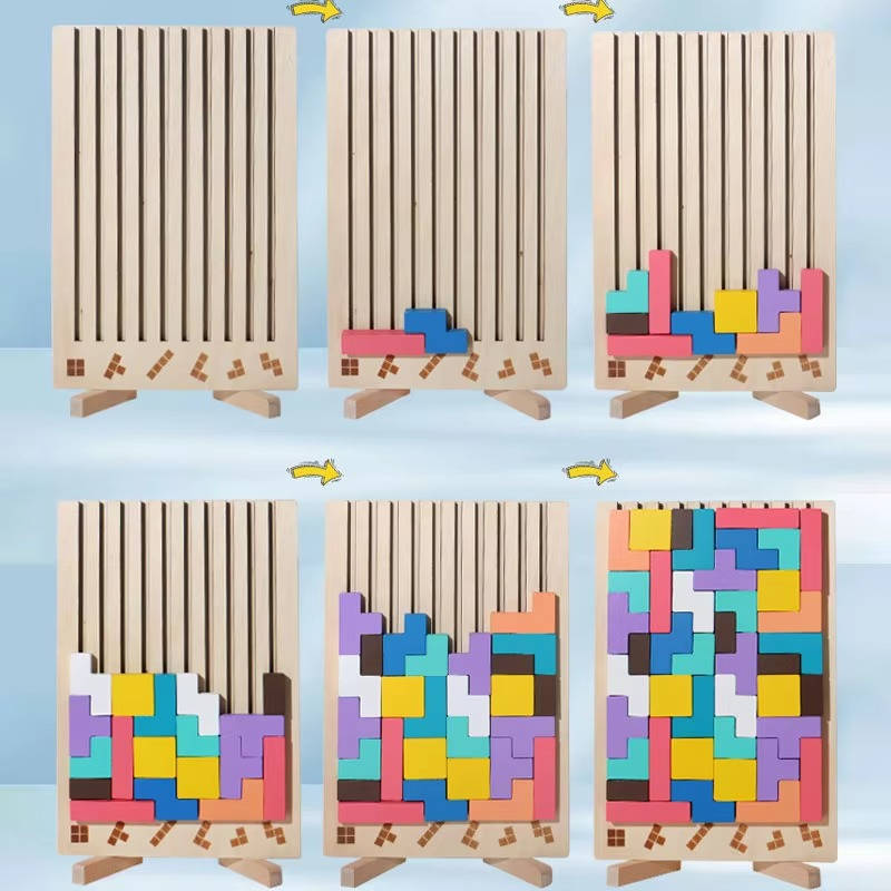 Montessori Wooden Learning Toy Set for Toddlers & Preschoolers, Educational