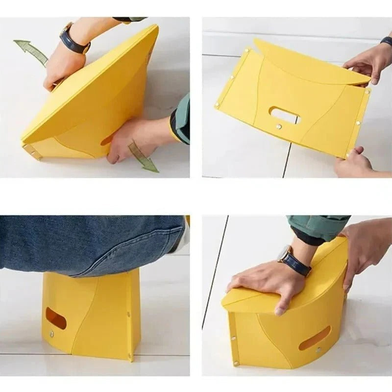 Folding Step Stool – Non-Slip Compact Portable Stool for Kitchen & Bathroom