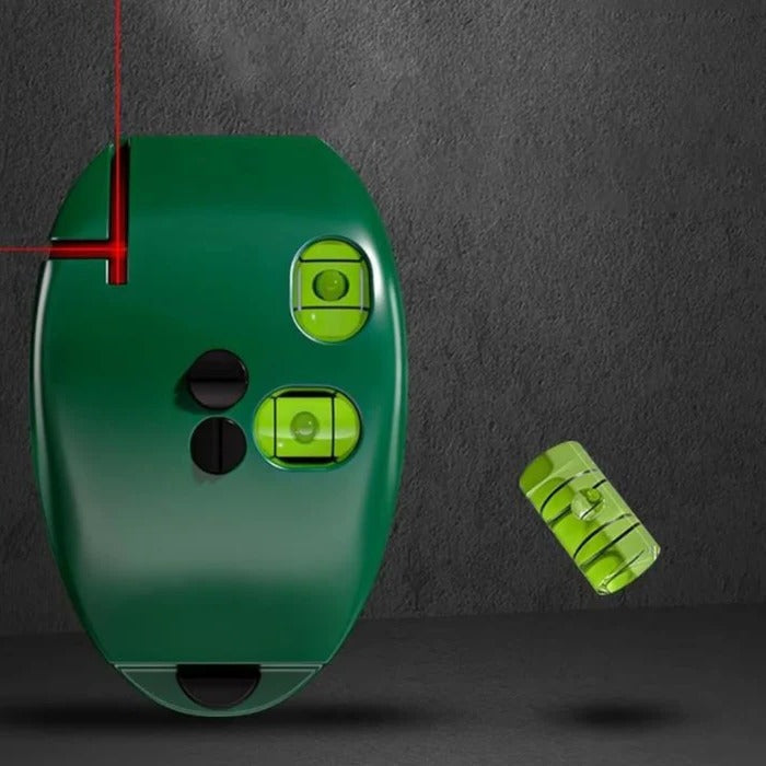 Precision 90° Laser Level – Dual Beam Alignment Tool for Tile, Flooring & Shelving, Wall Mountable