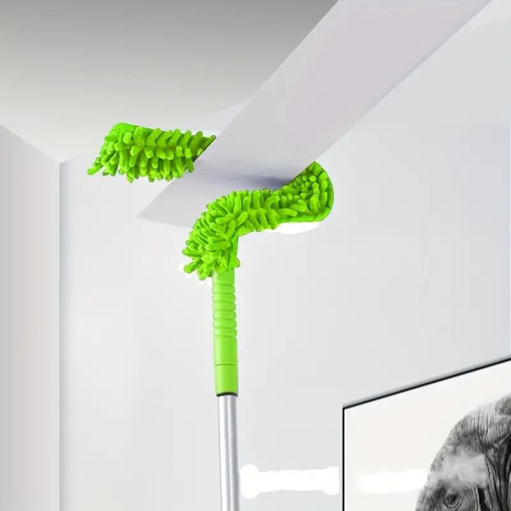 Microfiber Extendable Ceiling Fan Duster - Bendable Long Reach Cleaning Tool
