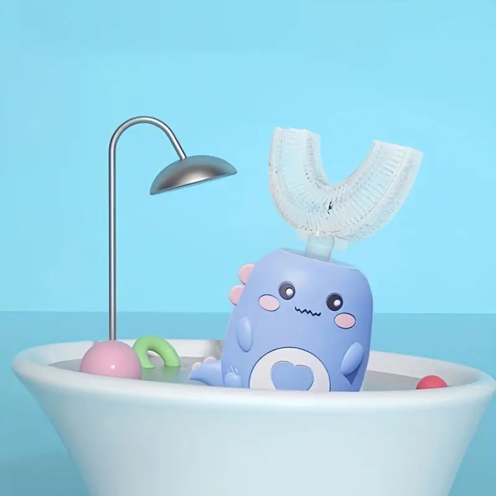 360° U-Shape Rechargeable Sonic Toothbrush for Kids - Hands-Free Design