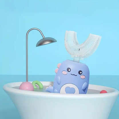 360° U-Shape Rechargeable Sonic Toothbrush for Kids - Hands-Free Design