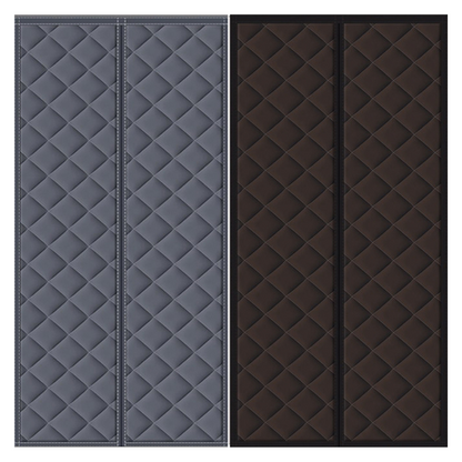 Magnetic Thermal Door Draft Blocker Curtain - Energy Saving Winter Insulation