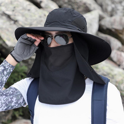 Wide Brim Sun Protection Fishing Hat - UPF50+ Outdoor Bucket Hat