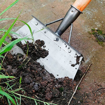 Long-Handle Garden Weeder Tool (Weed Removal Shovel) - Stand-Up Weeding for Patio Cracks, Gravel Paths & Garden Borders, No Bending or Kneeling