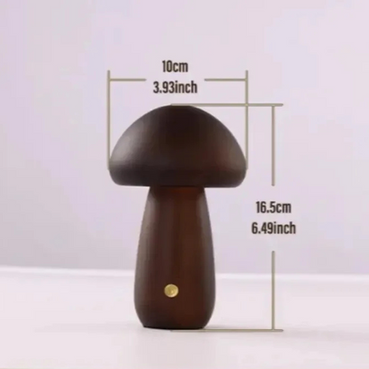 Mushroom Night Light - Touch Control LED Bedside Lamp for Kids, Nursery & Adults, Soft Warm Glow Nightlight for Bedroom