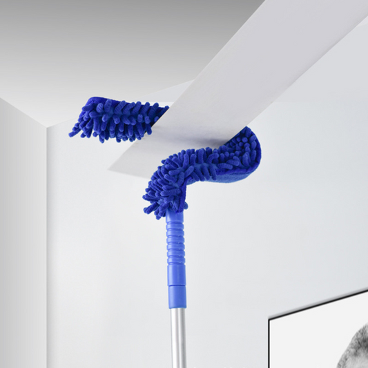 Microfiber Extendable Ceiling Fan Duster - Bendable Long Reach Cleaning Tool