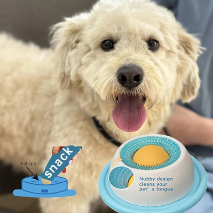 Silicone Slow Feeder Lick Mat for Cats and Dogs - Anxiety Relief Bowl Mat