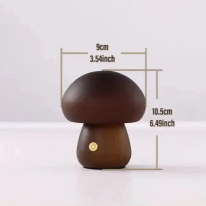 Mushroom Night Light - Touch Control LED Bedside Lamp for Kids, Nursery & Adults, Soft Warm Glow Nightlight for Bedroom