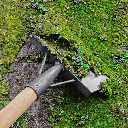 Long-Handle Garden Weeder Tool (Weed Removal Shovel) - Stand-Up Weeding for Patio Cracks, Gravel Paths & Garden Borders, No Bending or Kneeling