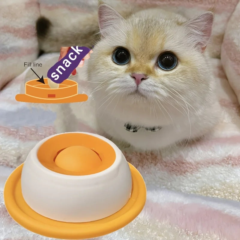 Silicone Slow Feeder Lick Mat for Cats and Dogs - Anxiety Relief Bowl Mat