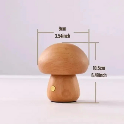 Mushroom Night Light - Touch Control LED Bedside Lamp for Kids, Nursery & Adults, Soft Warm Glow Nightlight for Bedroom