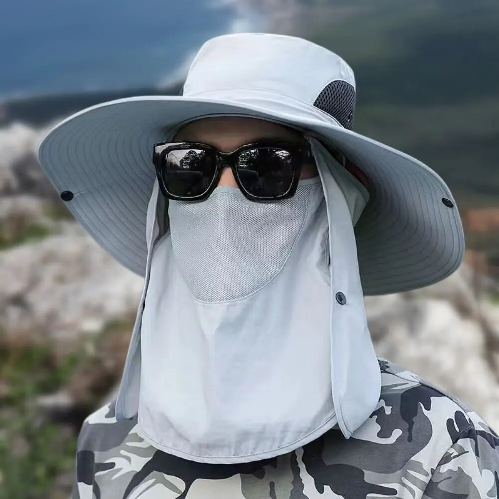 Wide Brim Sun Protection Fishing Hat - UPF50+ Outdoor Bucket Hat