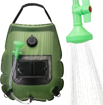 Portable Solar Camping Shower Bag - Outdoor Heated Water Bag for Hiking
