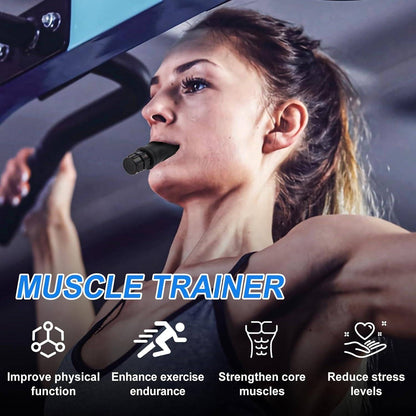 Lung Fitness Breathing Trainer - Adjustable Resistance Respiratory Muscle Exerciser, Diaphragm Breathing Device for Runners, Swimmers & Singers