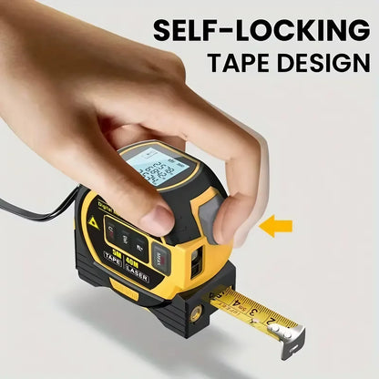 3-in-1 Digital Laser Tape Measure 40/60M - Infrared Distance Meter Tool