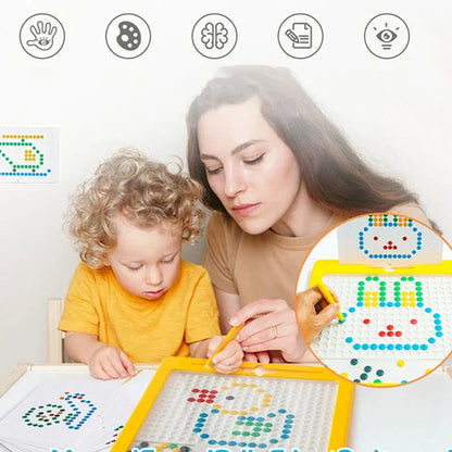 Large Magnetic Drawing Pad for Kids - Montessori Magnetic Doodle Board, Mess-Free Erasable Drawing Toy, 12.5 Inch