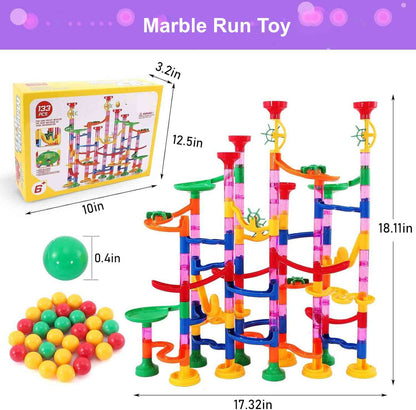 133-Piece STEM Marble Run Building Toy Set for Kids
