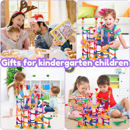 133-Piece STEM Marble Run Building Toy Set for Kids