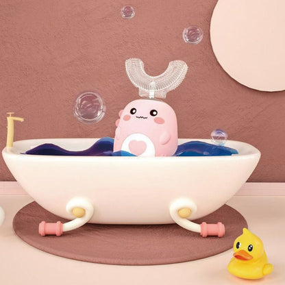 360° U-Shape Rechargeable Sonic Toothbrush for Kids - Hands-Free Design