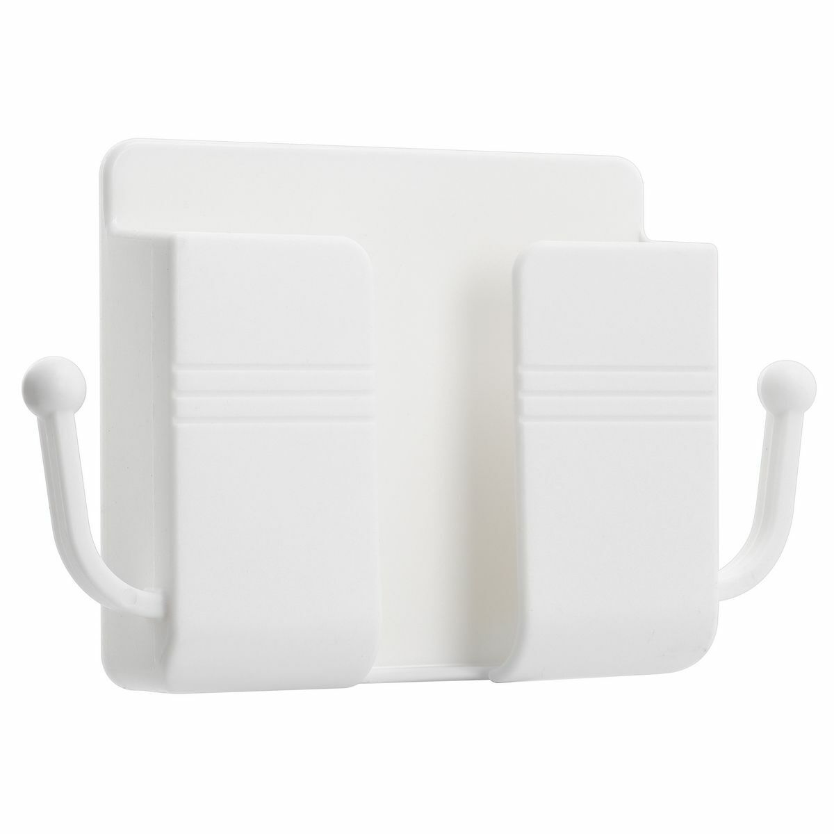 Wall Mounted Remote and Phone Holder - Adhesive No-Drill Storage Organizer