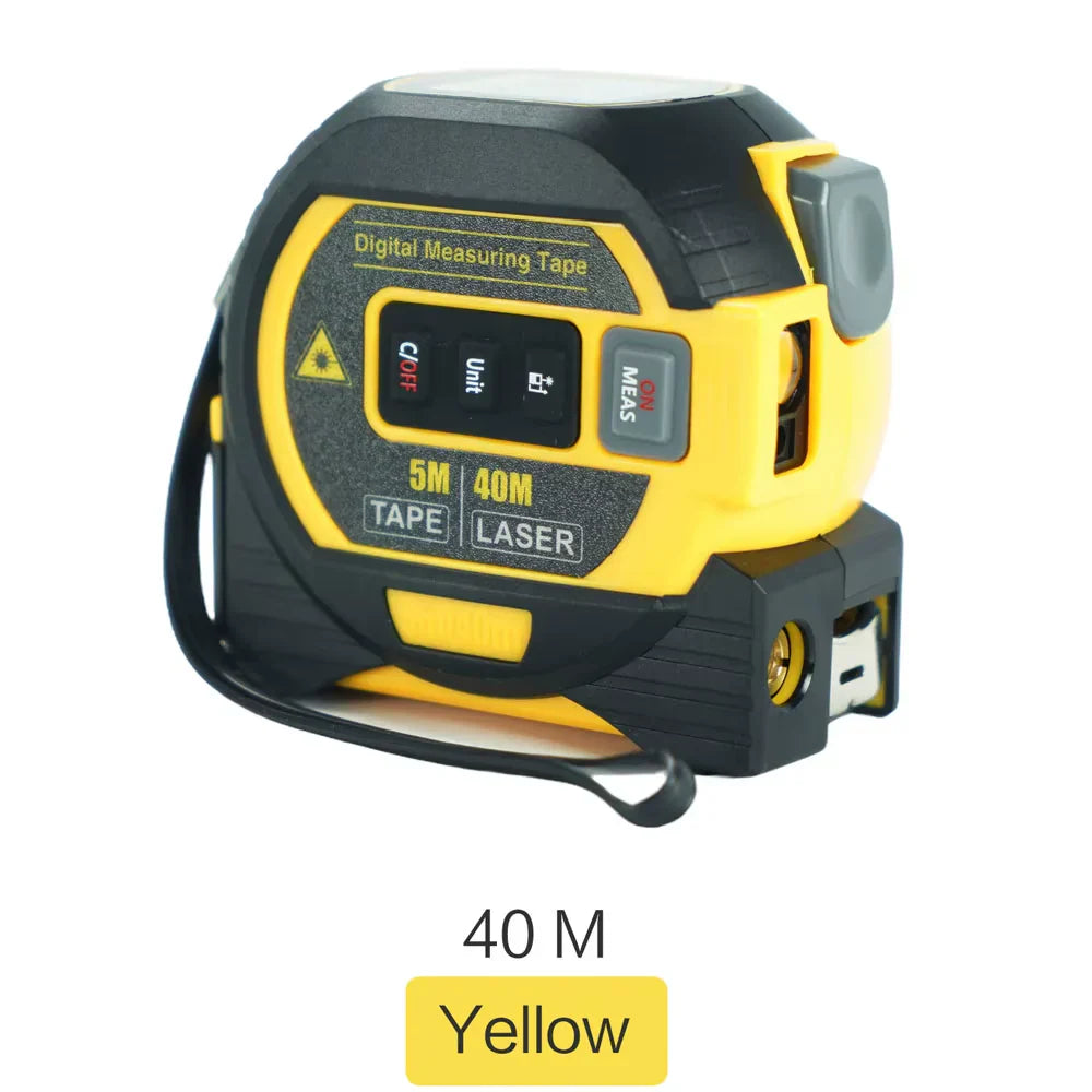 3-in-1 Digital Laser Tape Measure 40/60M - Infrared Distance Meter Tool