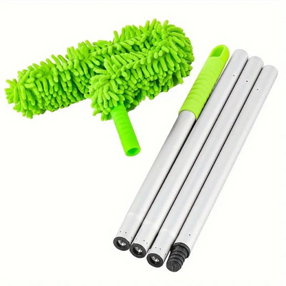Microfiber Extendable Ceiling Fan Duster - Bendable Long Reach Cleaning Tool