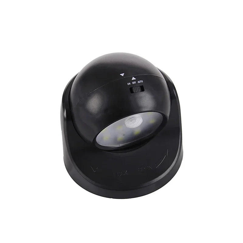 Wireless Motion Sensor LED Spotlight – 360° Rotatable, Battery Powered Outdoor Security Light, No Wiring