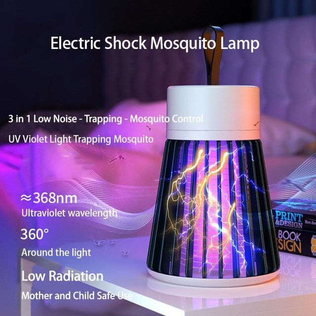 UV Electric Mosquito Killer Lamp - Bug Zapper Insect Trap for Bedroom, Kitchen & Patio, Chemical-Free Pest Control
