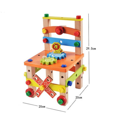Montessori Wooden Learning Toy for Toddlers & Preschoolers - Educational Stacking & Sorting Toy for Fine Motor Skills, Ages 3+