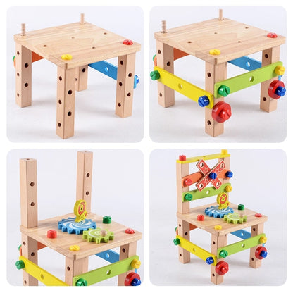 Montessori Wooden Learning Toy for Toddlers & Preschoolers - Educational Stacking & Sorting Toy for Fine Motor Skills, Ages 3+