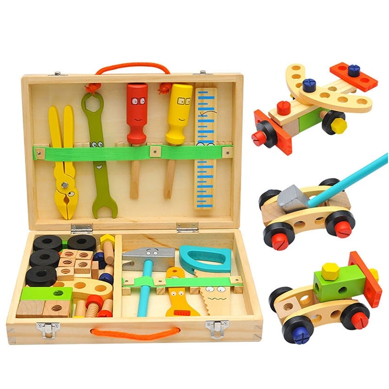Montessori Wooden Learning Toy for Toddlers & Preschoolers - Educational Stacking & Sorting Toy for Fine Motor Skills, Ages 3+
