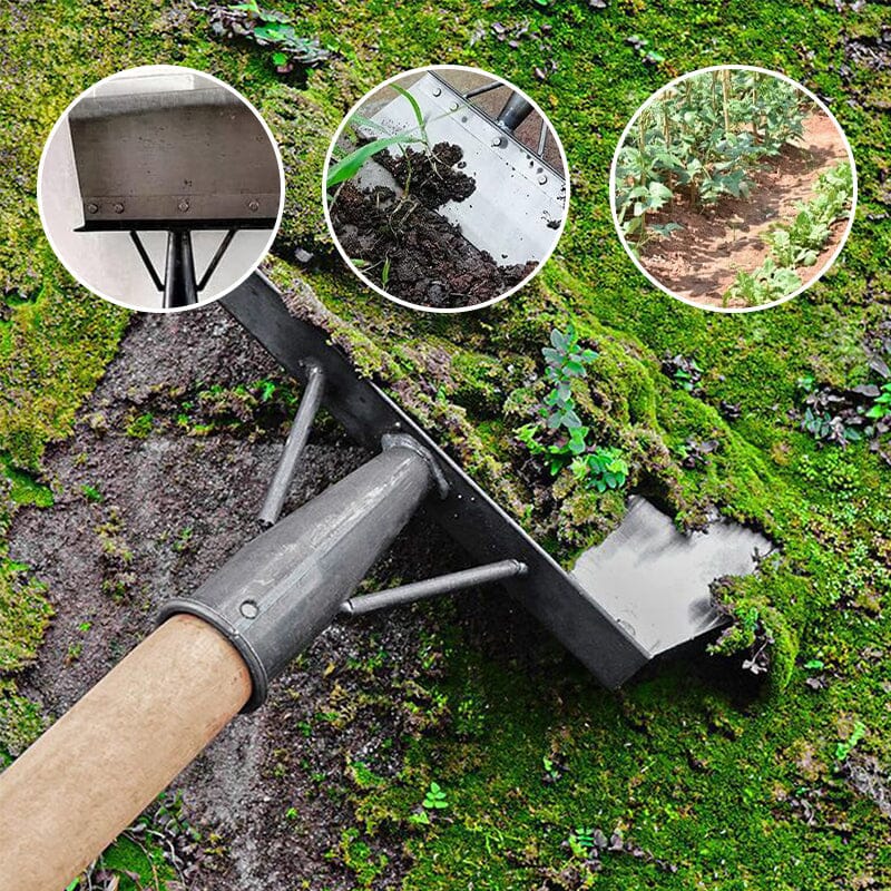 Long-Handle Garden Weeder Tool (Weed Removal Shovel) - Stand-Up Weeding for Patio Cracks, Gravel Paths & Garden Borders, No Bending or Kneeling