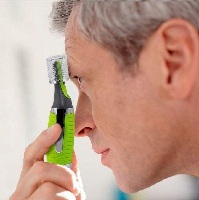 Micro Trimmer for Eyebrows, Ears & Nose Hair - Compact Precision Detail Trimmer, Travel-Size Grooming Tool
