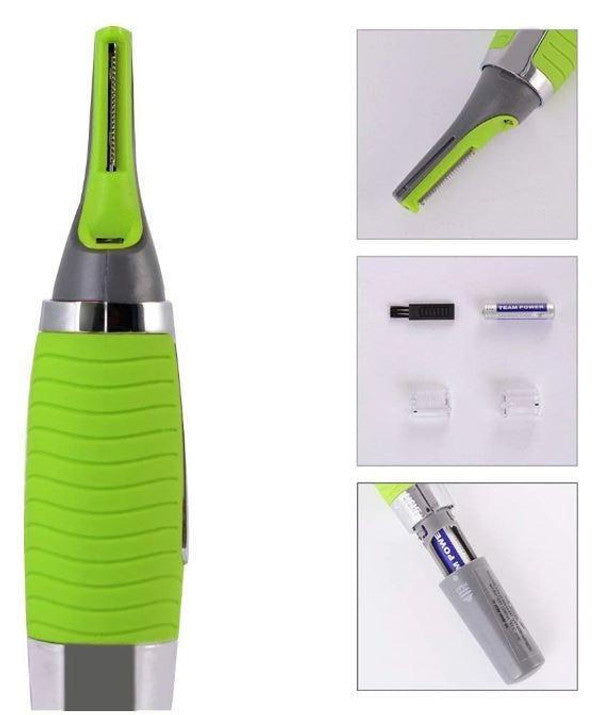 Micro Trimmer for Eyebrows, Ears & Nose Hair - Compact Precision Detail Trimmer, Travel-Size Grooming Tool