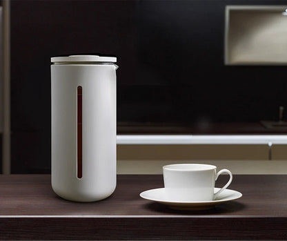 Heat Resistant French Press Coffee Maker - 450ml Glass Carafe for Coffee & Loose-Leaf Tea
