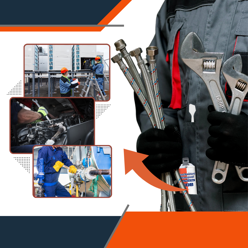 Waterproof Cold-Weld Metal Repair Adhesive Glue for Metal & Steel