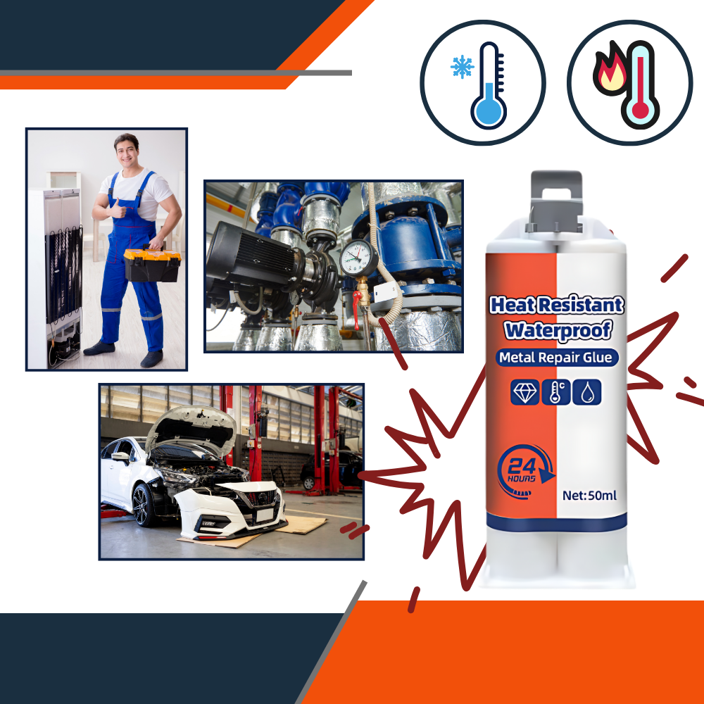 Waterproof Cold-Weld Metal Repair Adhesive Glue for Metal & Steel