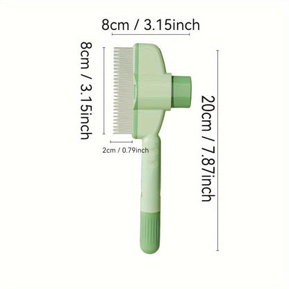 Flea Comb for Dogs and Cats - Self-Cleaning Stainless Steel Flea & Tick Comb with Fine Teeth