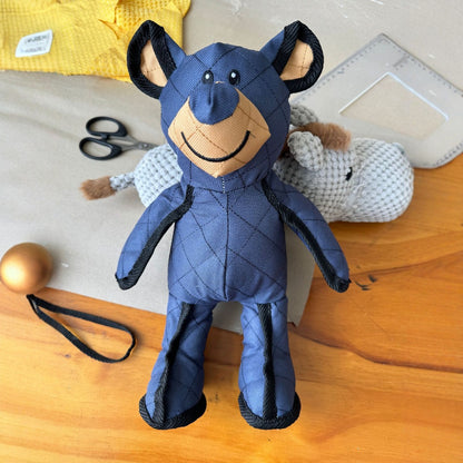 Squeaky Plush Dog Bear Toy with Reinforced Seams - Soft Stuffed Chew Toy for Puppies, Seniors & Light Chewers