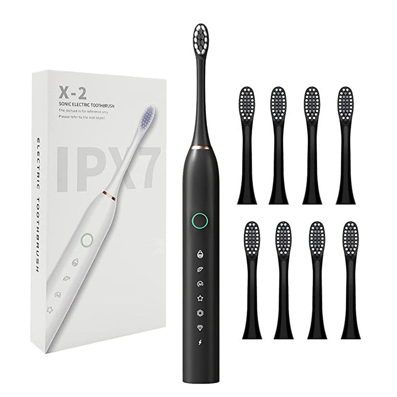 Rechargeable Ultrasonic Electric Toothbrush - Sonic Whitening Brush for Adults
