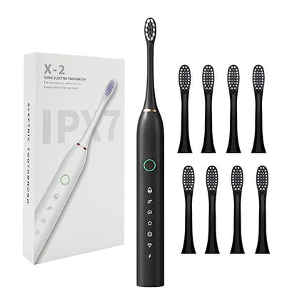 Rechargeable Ultrasonic Electric Toothbrush - Sonic Whitening Brush for Adults