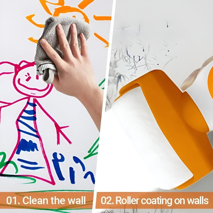 Wall Repair Roller Kit (500g) - Spackle Compound Applicator Fills Cracks, Holes & Stains, DIY Drywall Patch Tool