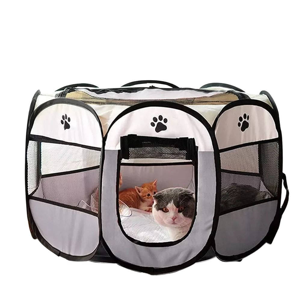 Cat & Small Dog Tent – Breathable Indoor Outdoor Mesh Pop-Up Pet Tent