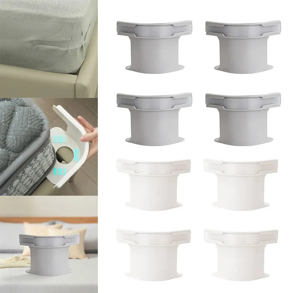 Adjustable Bed Sheet Clips - Fitted Sheet Fasteners & Straps for Twin, Queen & King Mattresses