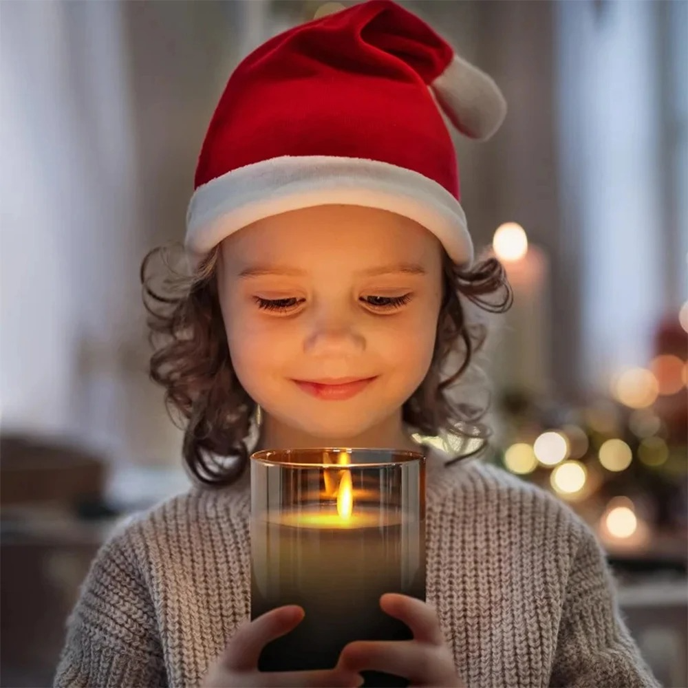Flameless LED Candles with Remote & Timer (3-Pack) - Real Wax Battery Operated Flickering Candles for Home Decor