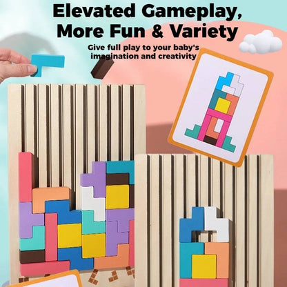 Montessori Wooden Learning Toy Set for Toddlers & Preschoolers, Educational