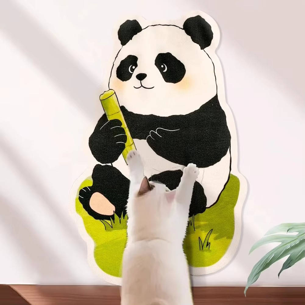 Wall Mounted Cat Scratching Post - Self-Adhesive Felt Scratcher for Furniture Protection, No-Drill Vertical Scratch Pad for Apartments & Renters