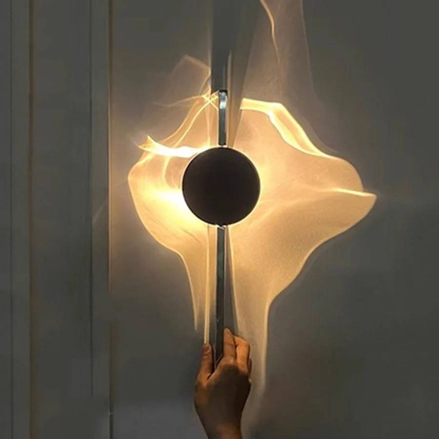 Minimalist Wall Sconce Light Fixture - Modern Flush Mount Round Wall Light for Hallway, Bedroom, Stairway