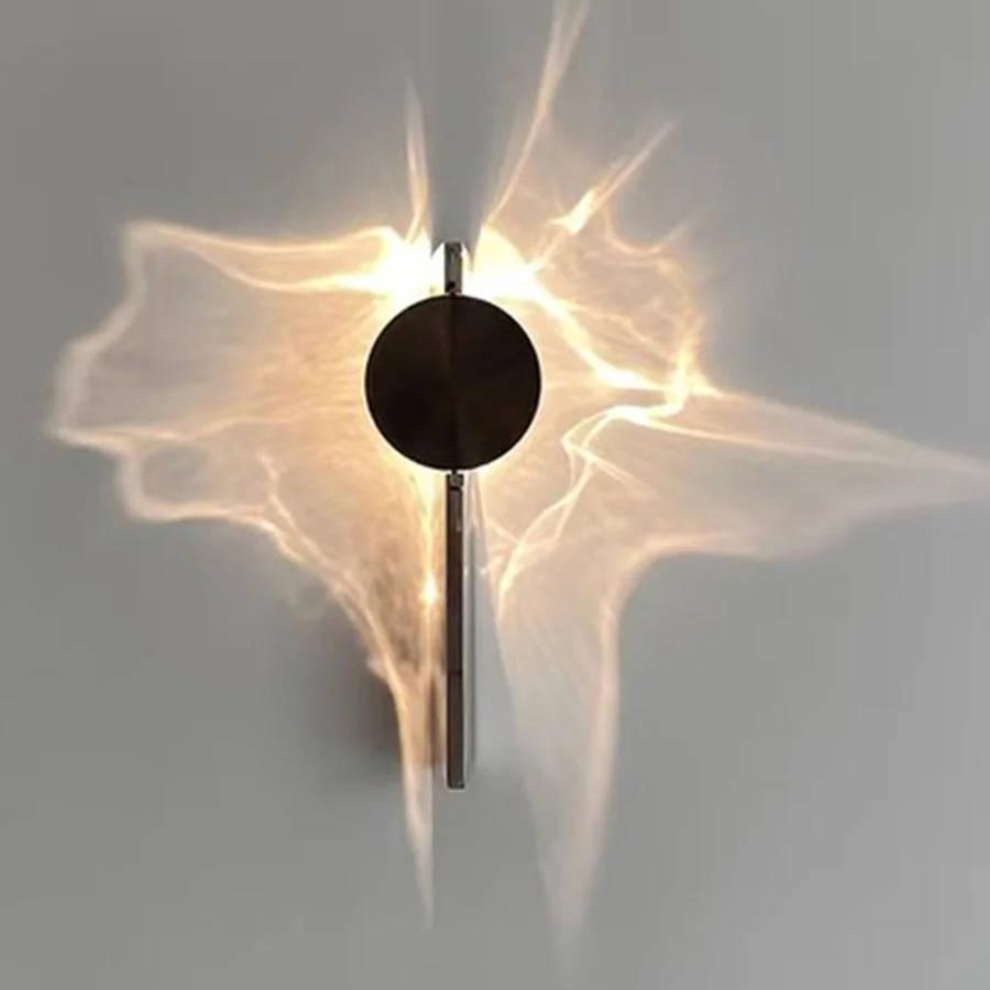 Minimalist Wall Sconce Light Fixture - Modern Flush Mount Round Wall Light for Hallway, Bedroom, Stairway